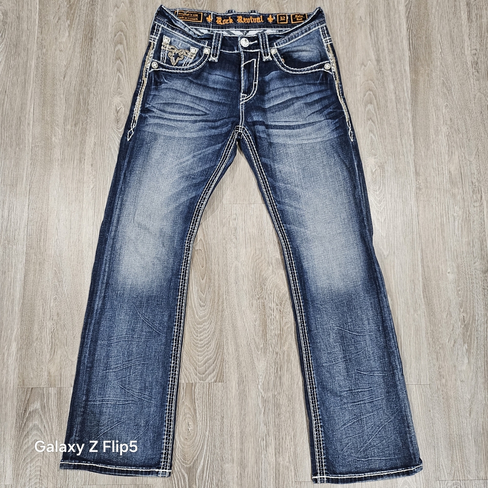 Rock Revival Men's Blue Jeans